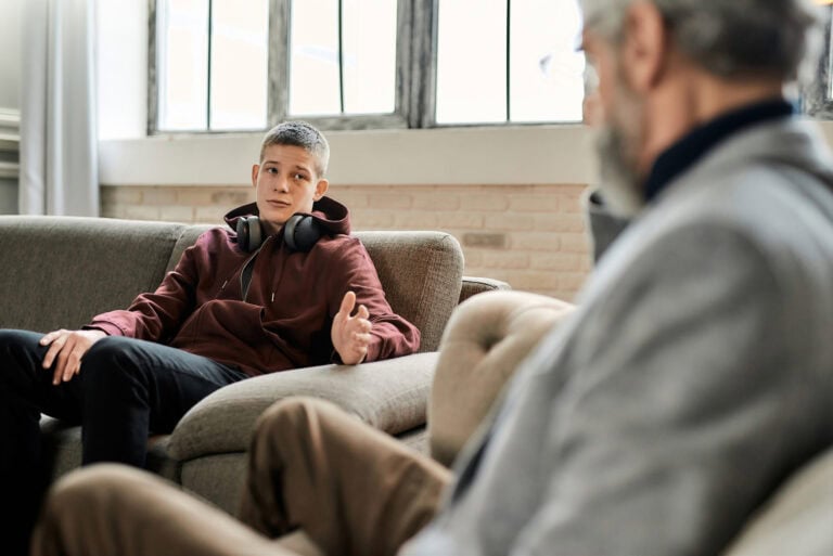 Teenager in counselling